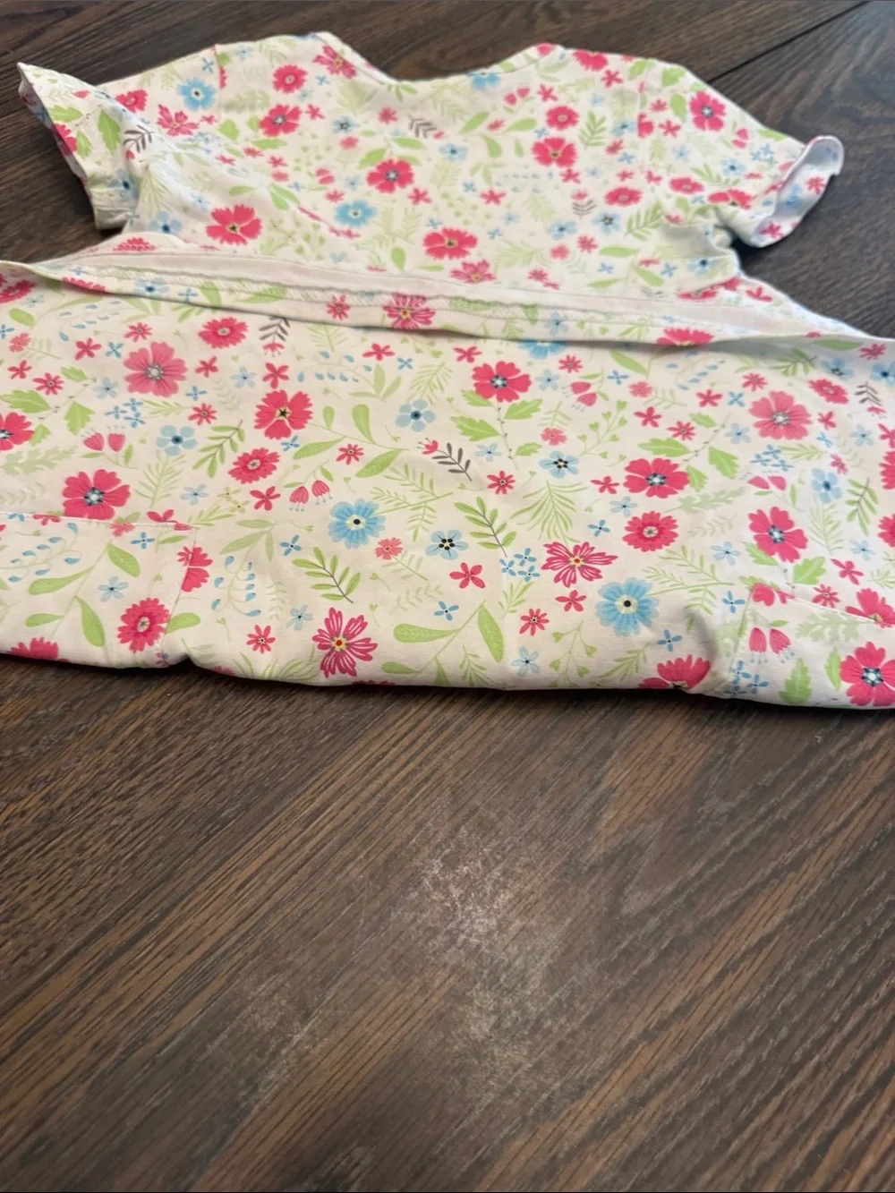 Jellybean Size 5 Girls' Floral Pocket Dress - Pink & Blue